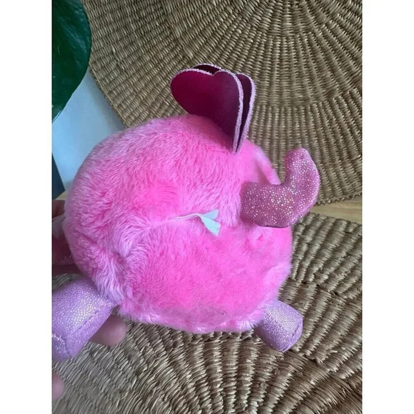 Zuru Rainbocorn Heart Unicorn Plush Pink With Purple Heart Rainbow Color Hair - Picture 5 of 6